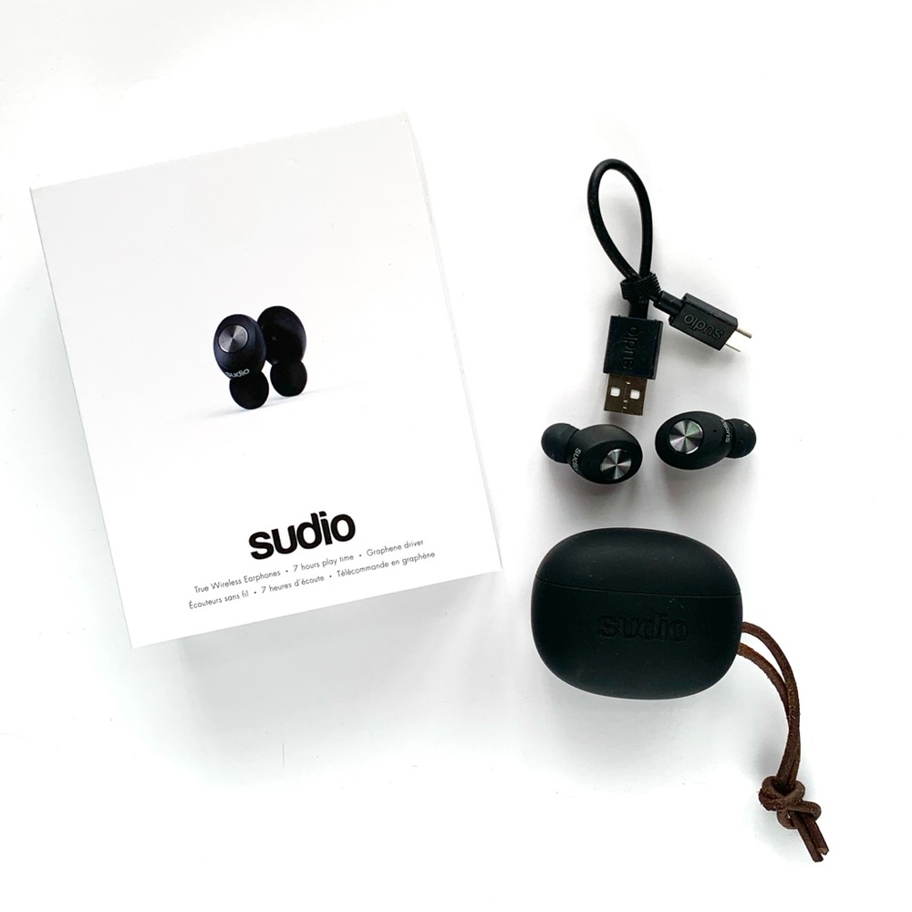 Sudio Tolv True Wireless in-Ear Auto Pairing Bluetooth Earbuds - Black (TLVBLK)